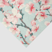 Papier Mousseline Découpage à motifs de fleurs de cerisiers (Détail)