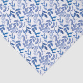 Papier Mousseline Découpage à motifs floraux bleus (Détail)