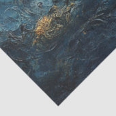 Papier Mousseline Decoupage Abstract Night Sky Crescent Moon (Détail)