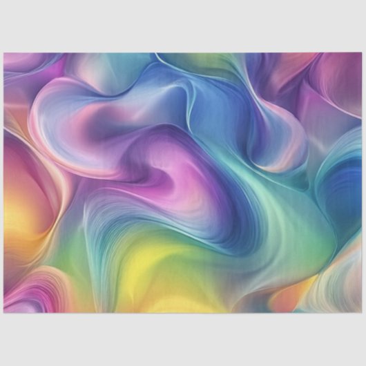 Papier Mousseline Découpage Abstrait Aquarelle Motif dynamique (Recto)