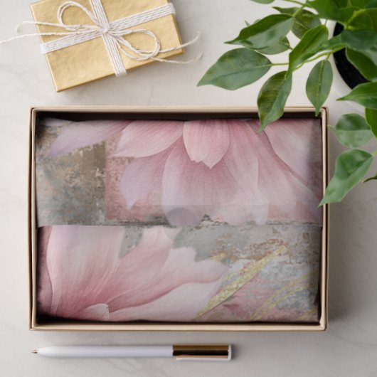 Papier Mousseline Découpage Abstrait Art College en fleurs déçues (Cadeau)