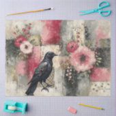 Papier Mousseline Découpage Abstrait Art College en fleurs déçues (Artisanat)