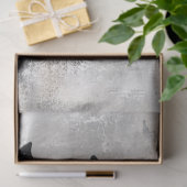 Papier Mousseline Découpage Abstrait blanc noir blanc chevalet (Cadeau)