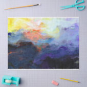 Papier Mousseline Découpage Abstrait de l'aquarelle de l'océan couch (Artisanat)