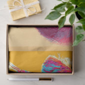 Papier Mousseline Découpage Abstrait Poodles colorés vifs (Cadeau)