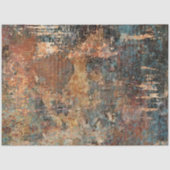 Papier Mousseline Découpage Abstrait rouille orange bronze Brown (Recto)
