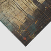 Papier Mousseline Découpage Abstraite de la surface composée d'oisea (Détail)