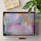 Papier Mousseline Découpage Abstraite d'encre d'alcool (Cadeau)