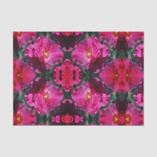 Papier Mousseline Découpage Abstraite Fleur rose