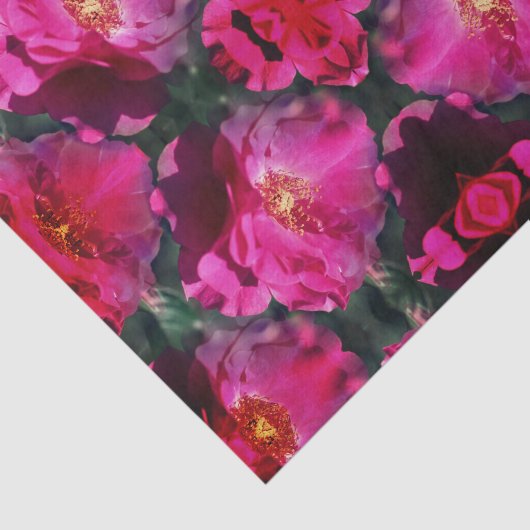 Papier Mousseline Découpage Abstraite Fleur rose (Détail)