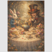 Papier Mousseline Decoupage Adventurous Enchanted Forest Tea Party (Recto)