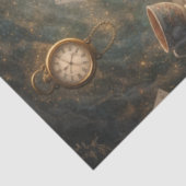 Papier Mousseline Decoupage Adventurous Fall Into Rabbit Hole (Détail)