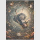 Papier Mousseline Decoupage Adventurous Fall Into Rabbit Hole (Recto)