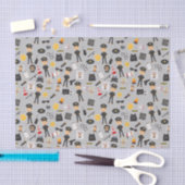 Papier Mousseline Découpage Agent de police fête d'anniversaire gris (Artisanat)