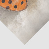 Papier Mousseline Découpage Alice Aventure Mad Hatter Orange Noir (Détail)