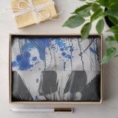 Papier Mousseline Découpage American Indian Maiden Blue Feather Art (Cadeau)