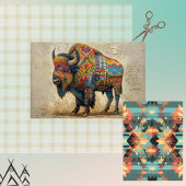 Papier Mousseline Découpage American Indian Textile Art