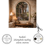 Papier Mousseline Decoupage Ancient Irish Castle Overgrown Ivy 