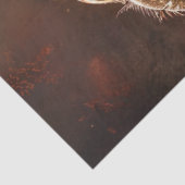 Papier Mousseline Découpage Anthropomorphique Coq Casquette occident (Détail)