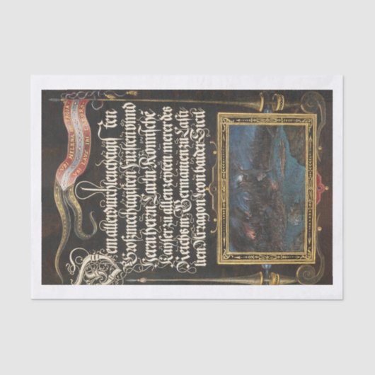 Papier Mousseline Découpage apothecaire floral de calligraphie (Recto)