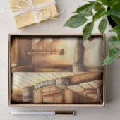 Papier Mousseline Découpage aquarelle Cuisine du pays (Cadeau)