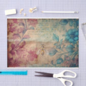 Papier Mousseline Découpage Aquarelle française Vintage (Artisanat)