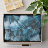 Papier Mousseline Découpage Aquarelle marine Teinture bleue (Cadeau)