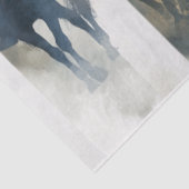 Papier Mousseline Découpage Aquarelle Pinceau Collage 6 Cowboys (Détail)