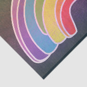 Papier Mousseline Découpage Arc en ciel foncé (Détail)