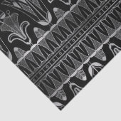 Papier Mousseline Découpage Argent et Art Déco Noir (Détail)