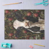 Papier Mousseline Découpage Arrière - plan de fraise de veau adorabl (Artisanat)