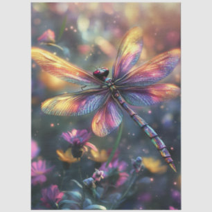 Papier Mousseline Découpage Arrière - plan Dragon Flly Purple Hues