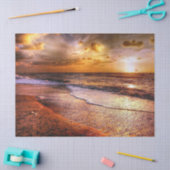 Papier Mousseline Découpage Arrière - plan du coucher de soleil sur  (Artisanat)