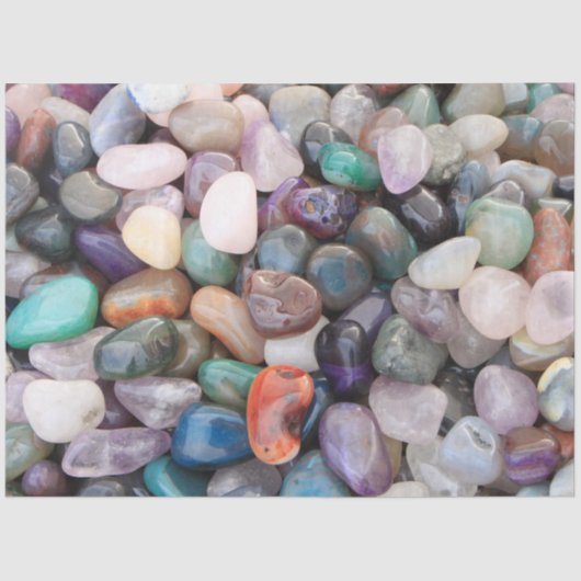 Papier Mousseline Découpage Arrière - plan Gemstones Agate (Recto)