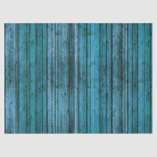 Papier Mousseline Découpage Arrière - plan Patiné Turquoise rustique (Recto)