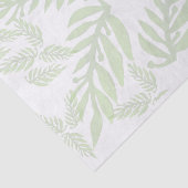 Papier Mousseline Découpage Arrière - plan vert feuilleté (Détail)