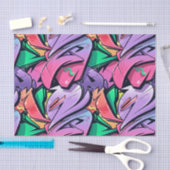 Papier Mousseline Découpage Art Abstrait (Artisanat)