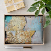 Papier Mousseline Découpage art Abstrait de la reine fragmentée (Cadeau)