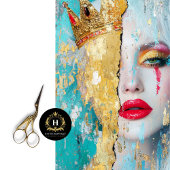 Papier Mousseline Découpage art Abstrait de la reine fragmentée