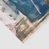 Papier Mousseline Découpage Art Abstrait vintage (Détail)