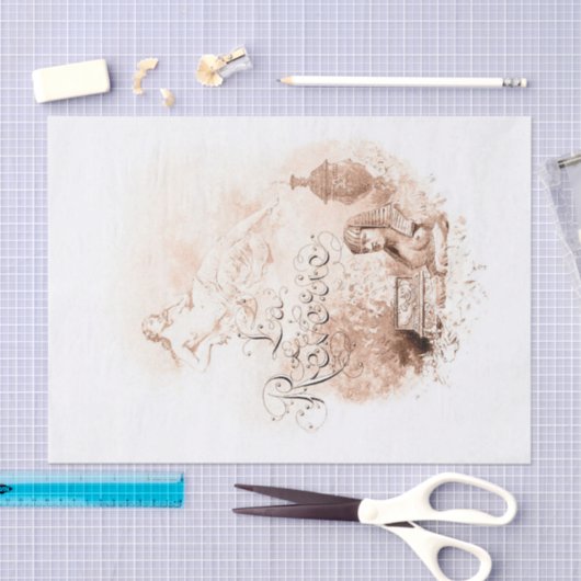 Papier Mousseline Découpage Art classique (Artisanat)