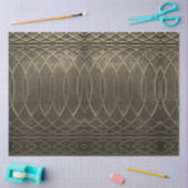 Papier Mousseline Découpage Art déco en métal plat Taupe (Artisanat)