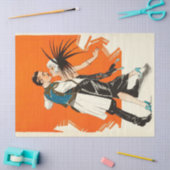 Papier Mousseline Découpage Art déco Flapper 1920's Decoupage (Artisanat)