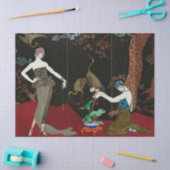 Papier Mousseline Découpage Art déco Flapper 1920's Decoupage (Artisanat)