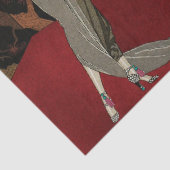 Papier Mousseline Découpage Art déco Flapper 1920's Decoupage (Détail)