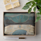 Papier Mousseline Découpage Art Déco Neutre Rétro De Sirène Céleste (Cadeau)