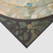 Papier Mousseline Découpage Art Déco Neutre Rétro De Sirène Céleste (Détail)