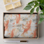 Papier Mousseline Découpage Art Déco Poisson Koi (Cadeau)