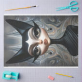 Papier Mousseline Découpage Art Déco Sphinx Sophistiqué Chat (Artisanat)