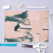 Papier Mousseline Découpage Art Découpage Beige Beige Gothique Crow (Artisanat)